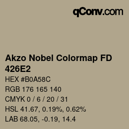 Color code: Akzo Nobel Colormap FD - 426E2 | qconv.com
