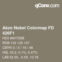 Code couleur: Akzo Nobel Colormap FD - 426F1 | qconv.com