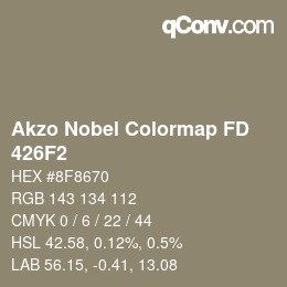 Color code: Akzo Nobel Colormap FD - 426F2 | qconv.com