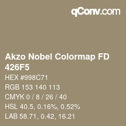 Color code: Akzo Nobel Colormap FD - 426F5 | qconv.com