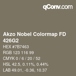 Color code: Akzo Nobel Colormap FD - 426G2 | qconv.com