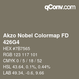 カラーコード: Akzo Nobel Colormap FD - 426G4 | qconv.com