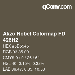 Color code: Akzo Nobel Colormap FD - 426H2 | qconv.com