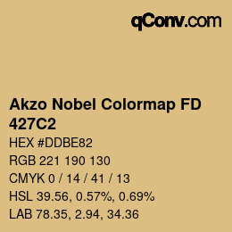 Código de color: Akzo Nobel Colormap FD - 427C2 | qconv.com