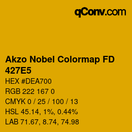 Farbcode: Akzo Nobel Colormap FD - 427E5 | qconv.com