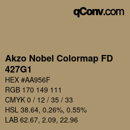 Color code: Akzo Nobel Colormap FD - 427G1 | qconv.com