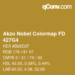 Código de color: Akzo Nobel Colormap FD - 427G4 | qconv.com