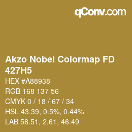 Code couleur: Akzo Nobel Colormap FD - 427H5 | qconv.com