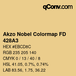 Color code: Akzo Nobel Colormap FD - 428A3 | qconv.com