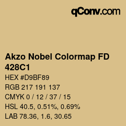 Color code: Akzo Nobel Colormap FD - 428C1 | qconv.com