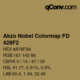 Color code: Akzo Nobel Colormap FD - 428F2 | qconv.com