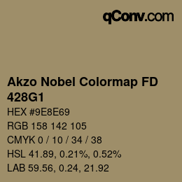 Código de color: Akzo Nobel Colormap FD - 428G1 | qconv.com
