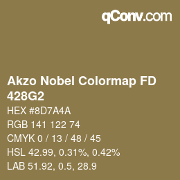 Color code: Akzo Nobel Colormap FD - 428G2 | qconv.com