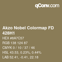 Color code: Akzo Nobel Colormap FD - 428H1 | qconv.com