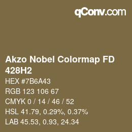 Color code: Akzo Nobel Colormap FD - 428H2 | qconv.com