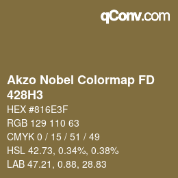 Color code: Akzo Nobel Colormap FD - 428H3 | qconv.com