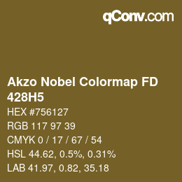 Code couleur: Akzo Nobel Colormap FD - 428H5 | qconv.com