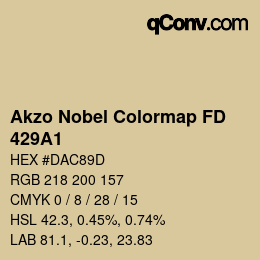 Código de color: Akzo Nobel Colormap FD - 429A1 | qconv.com