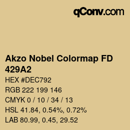 カラーコード: Akzo Nobel Colormap FD - 429A2 | qconv.com