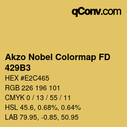 Color code: Akzo Nobel Colormap FD - 429B3 | qconv.com