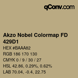 Color code: Akzo Nobel Colormap FD - 429D1 | qconv.com