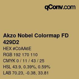 Color code: Akzo Nobel Colormap FD - 429D2 | qconv.com