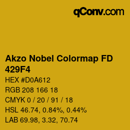 Color code: Akzo Nobel Colormap FD - 429F4 | qconv.com