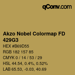 Code couleur: Akzo Nobel Colormap FD - 429G3 | qconv.com