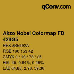 Code couleur: Akzo Nobel Colormap FD - 429G5 | qconv.com