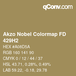 カラーコード: Akzo Nobel Colormap FD - 429H2 | qconv.com