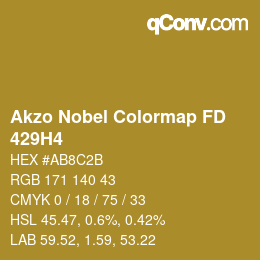 Color code: Akzo Nobel Colormap FD - 429H4 | qconv.com