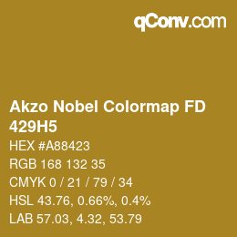 Code couleur: Akzo Nobel Colormap FD - 429H5 | qconv.com