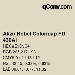 Color code: Akzo Nobel Colormap FD - 430A1 | qconv.com