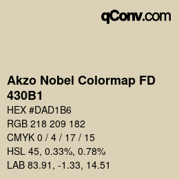 Color code: Akzo Nobel Colormap FD - 430B1 | qconv.com
