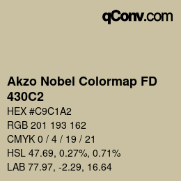 カラーコード: Akzo Nobel Colormap FD - 430C2 | qconv.com