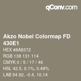 Color code: Akzo Nobel Colormap FD - 430E1 | qconv.com