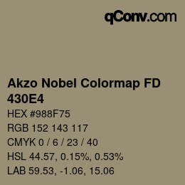 Color code: Akzo Nobel Colormap FD - 430E4 | qconv.com