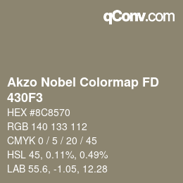 Farbcode: Akzo Nobel Colormap FD - 430F3 | qconv.com