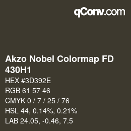 Color code: Akzo Nobel Colormap FD - 430H1 | qconv.com