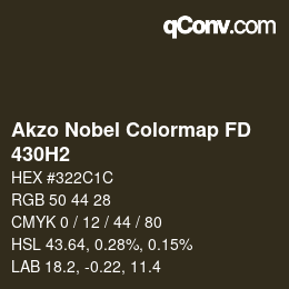 Color code: Akzo Nobel Colormap FD - 430H2 | qconv.com