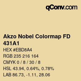 Color code: Akzo Nobel Colormap FD - 431A1 | qconv.com