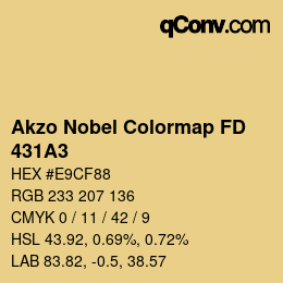 Color code: Akzo Nobel Colormap FD - 431A3 | qconv.com