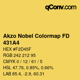 Color code: Akzo Nobel Colormap FD - 431A4 | qconv.com