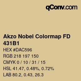 Color code: Akzo Nobel Colormap FD - 431B1 | qconv.com