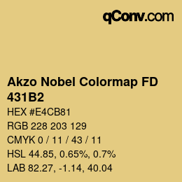 Color code: Akzo Nobel Colormap FD - 431B2 | qconv.com