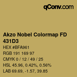 Color code: Akzo Nobel Colormap FD - 431D3 | qconv.com