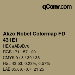 Color code: Akzo Nobel Colormap FD - 431E1 | qconv.com