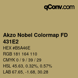 Código de color: Akzo Nobel Colormap FD - 431E2 | qconv.com