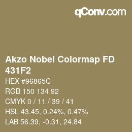 カラーコード: Akzo Nobel Colormap FD - 431F2 | qconv.com