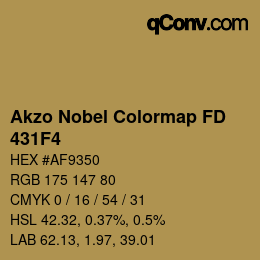 Color code: Akzo Nobel Colormap FD - 431F4 | qconv.com